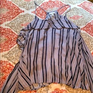 Purple cut-out top